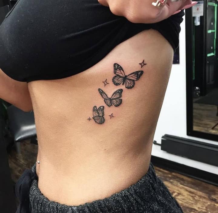 Butterfly Side Tattoo